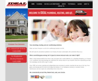 Idealplumbingheatingairconditioning.com(Ideal Plumbing Heating and Air Conditioning) Screenshot