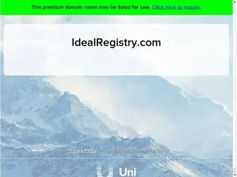 Idealregistry.com(Idealregistry) Screenshot