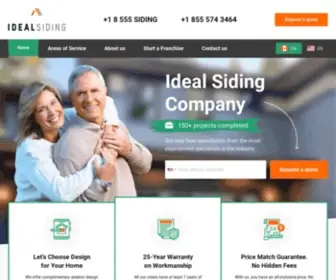 Idealsiding.com(Ideal Siding) Screenshot