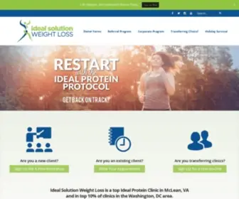 Idealsolutionweightloss.com(Ideal Protein in McLean) Screenshot