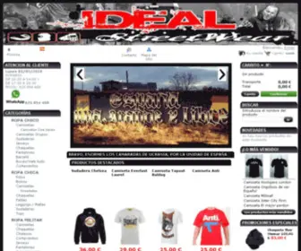 Idealvalencia.com(T-shirts for groups, pants, sublimation, design graphic, silkscreen and digital printing) Screenshot