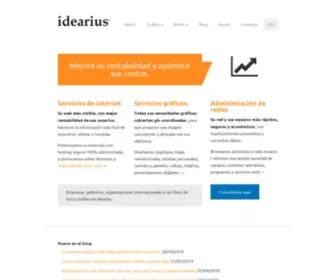 Idearius.com(Mejore su rentabilidad y optimice sus costos. Servicios de Internet) Screenshot