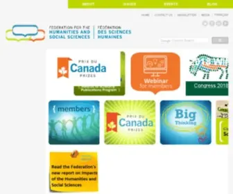 Ideas-Idees.ca(Federation for the Humanities and Social Sciences) Screenshot