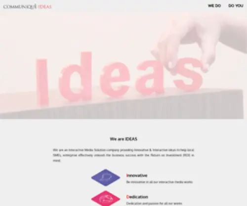 Ideas.sg(We are an Interactive Communication & Marketing (ICM)) Screenshot