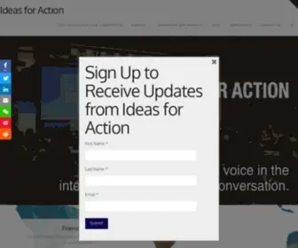 Ideas4Action.org(Ideas for Action) Screenshot