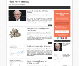 Ideasarecurrency.com(Ideas Are Currency) Screenshot