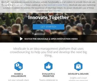 Ideascale.com(Idea and innovation management software) Screenshot