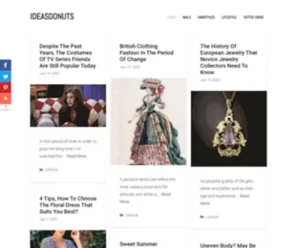 Ideasdonuts.com(Beauty, Art & Style Trends) Screenshot