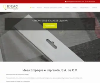 Ideasenempaque.com(Ideas Empaque e Impresión) Screenshot