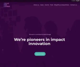 Ideasforchange.com(Ideas for change) Screenshot