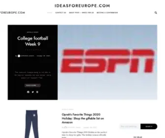 Ideasforeurope.com(Purely Awesome) Screenshot