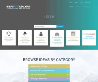 Ideasforleaders.com(Ideas for Leaders) Screenshot