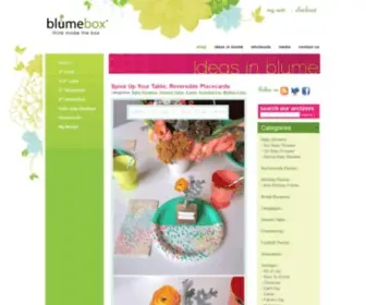 Ideasinblume.com(FlowerBox Recyclable Paper Vases for Florists) Screenshot