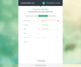 Ideasmarket.com(ideasmarket) Screenshot