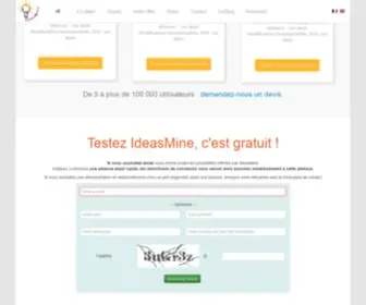 Ideasmine.net(Innovation participative) Screenshot