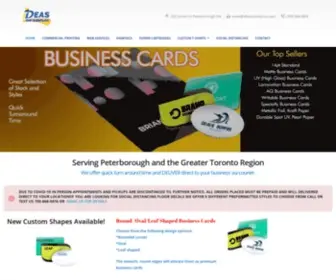 Ideasondisplay.com(Specializing in business cards) Screenshot