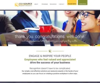 Ideasource.ca(Employee recognition) Screenshot