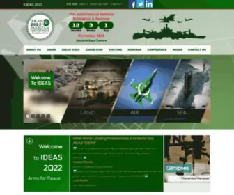 Ideaspakistan.com(The International Defence Exhibition and Seminar) Screenshot