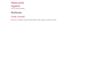 Ideaspararegalos.net(Ideas para regalar) Screenshot