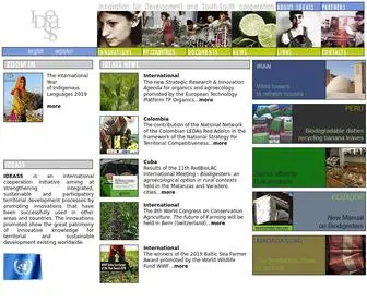 Ideassonline.org(Identification of innovations for human development and implementation of south) Screenshot