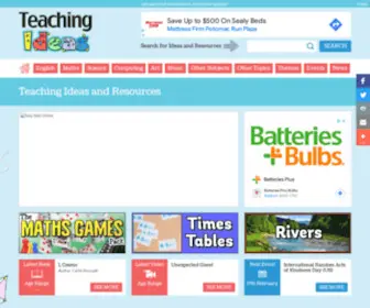 Ideastoinspire.co.uk(Teaching Ideas) Screenshot