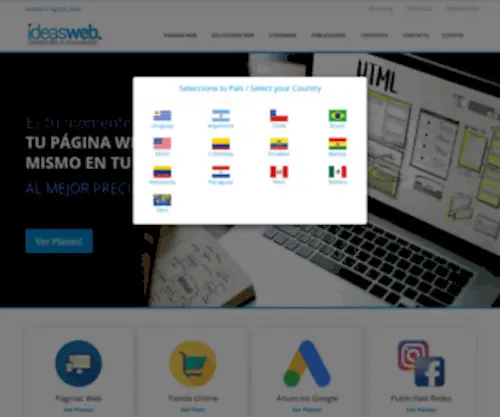 Ideasweb.com.co(Diseño y Desarrollo de Páginas Web) Screenshot