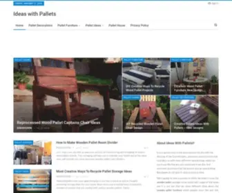 Ideaswithpallets.com(Recycling Projects for Wooden Pallets) Screenshot