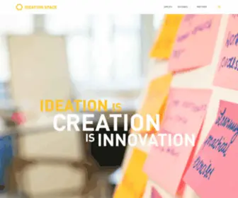 Ideationspaces.ch(Raum für Ideen und Innovationen) Screenshot