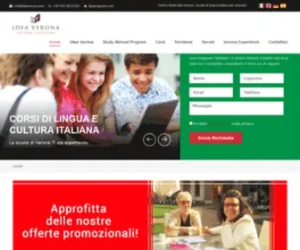 Ideaverona.com(Corsi di lingua italiana per stranieri) Screenshot