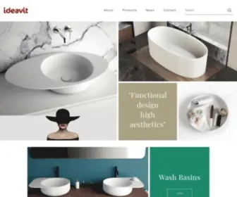 Ideavit.com(The perfect material for modern bathroom design) Screenshot