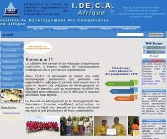 Ideca-Afrique.com Screenshot