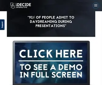 Idecideinteractive.com(The personalized presentation tool) Screenshot