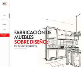 Idedesignconcepts.com.mx(Muebles sobre diseño en CDMX) Screenshot
