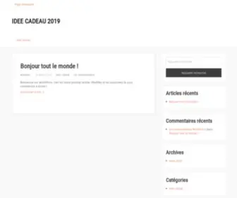 Idee-Cadeau.info(Idee CadeauUn site utilisant WordPress) Screenshot