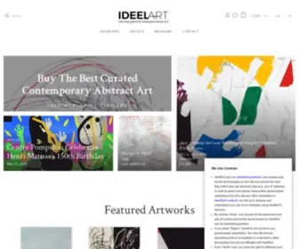 Ideelart.com(Buy the Best Contemporary Abstract Art) Screenshot