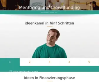 Ideenkanal.com(Der ideenkanal fördert Menschen mit sinnstiftenden Ideen) Screenshot