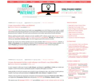Ideepercomputeredinternet.com(Tutorial per blog su piattaforma Blog) Screenshot