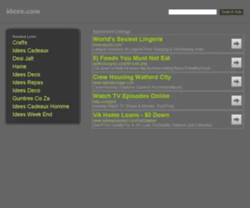 Idees.com(idees) Screenshot