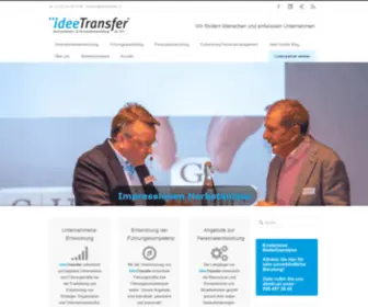 Ideetransfer.ch(IdeeTransfer Startseite) Screenshot