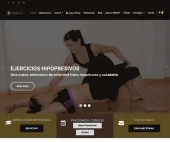 Ideha.com.ar(Ejercicios Hipopresivos Cursos online y semi) Screenshot
