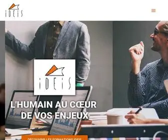 Ideis.com(Organisme De Formation Et De Conseil En Management) Screenshot