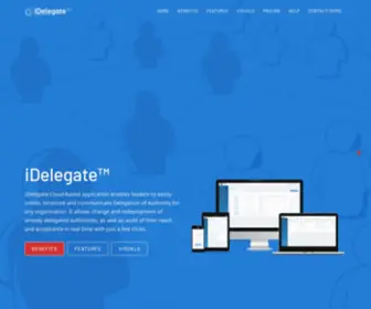 Idelegate.io(Delegation of Authority made easy with iDelegate Cloud) Screenshot