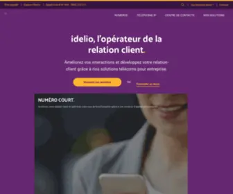 Idelio.net(Un seul opérateur pour optimiser votre relation client) Screenshot