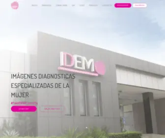 Idem.com.do(IMÁGENES DIAGNOSTICAS ESPECIALIZADAS DE LA MUJER) Screenshot