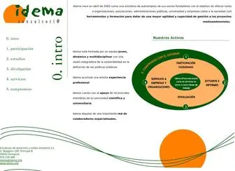 Idema.info(Iniciativas de Desarrollo y medio Amabiente SL) Screenshot