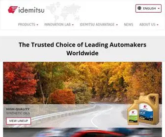 Idemitsulubricants.com(The Trusted Choice of Leading Automakers Worldwide) Screenshot