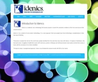 Idenics.com(An Alternative to Therapy) Screenshot