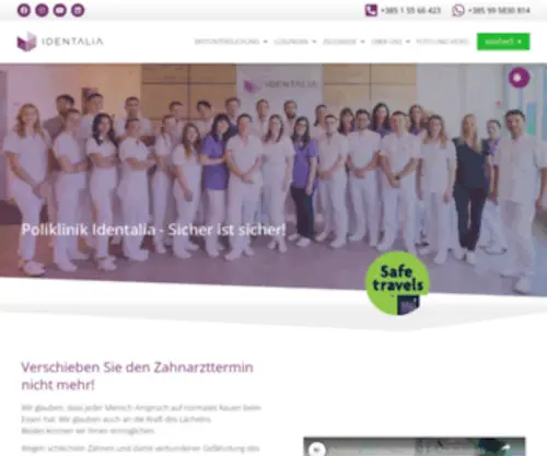 Identalia.de(Modernes zahnmedizinisches Zentrum) Screenshot
