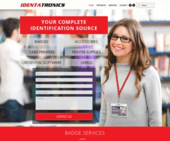 Identatronics.com(Visitor management) Screenshot