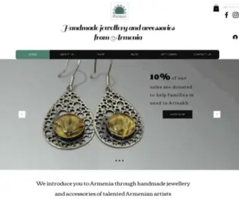 Identecojewellery.com(IDenteco Armenian handmade jewellery in Cyprus) Screenshot